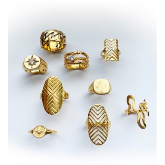 Forgyldte ringe
